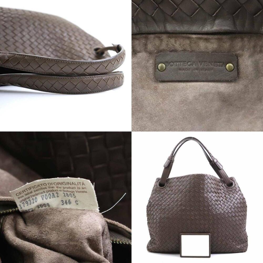 BOTTEGA VENETA Brown Leather Intrecciato Shoulder Bag - Picture 5 of 5
